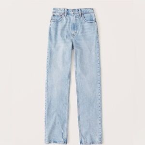 Abercrombie & Fitch 90s Ultra High Rise Straight Jeans Light wash size 24
